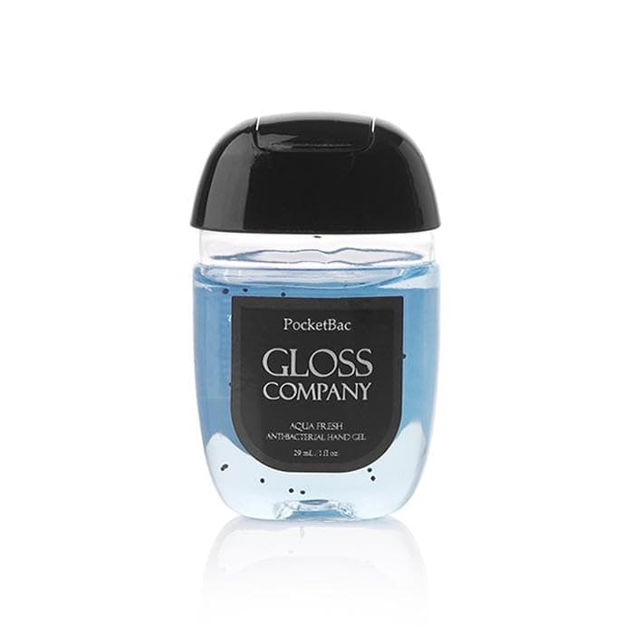 GLOSS Aqua Fresh Hand Gel – 29 ml, Ocean Breeze Scent, Fast-Drying Pocket Gel with Aloe & Vitamin E, Travel-Ready Refresh