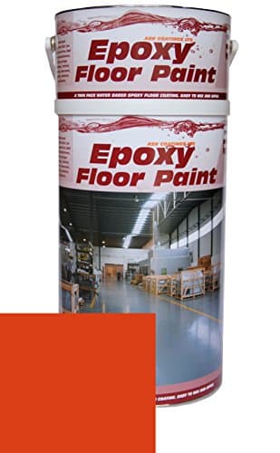 Epoxy Resin Floor Paint by Ask Coatings. for Garage, Industrial and Domestic. 5L (Red)