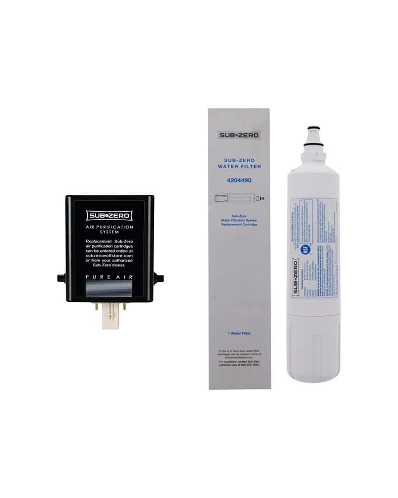 Sub-Zero Refrigerator Fridge Filter Cartridges Replacement Water and Air Filter Combo Pack 4204490 7007067