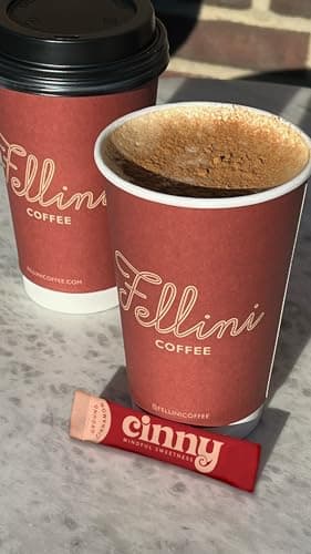 CINNY, 50 Single-Serve Packets Ground Cinnamon - .02 oz Packets of Pure, Ethically Sourced, Indonesian Cinnamon, Perfect for Coffee, Tea, Smoothies, Fruit and Snacks