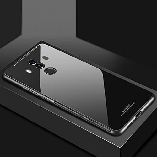 Huawei Mate 10 Pro Case, Tempered Glass + TPU Bumper Full Body Protection Shockproof Cover Case Drop Protection for Huawei Mate 10 Pr (black)