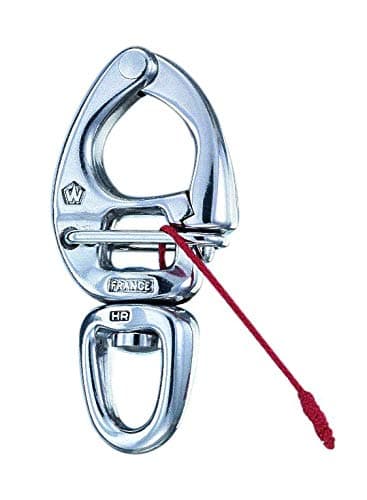 Stainless Steel Quick Release Swivel Eye Snap Shackle - Size: 3 5/32" or Small