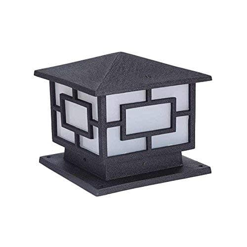 SuperScape Outdoor Lighting GL4608-S 60W Gate Pillar Pole Post Light, Black