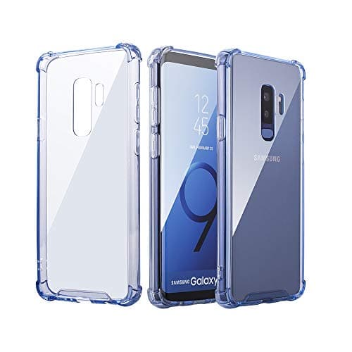 MAYtobe Galaxy S9 Plus Case - Crystal HD Clear Shock Absorption Bumper Soft TPU Cover Case for Samsung Galaxy S9 Plus - Blue