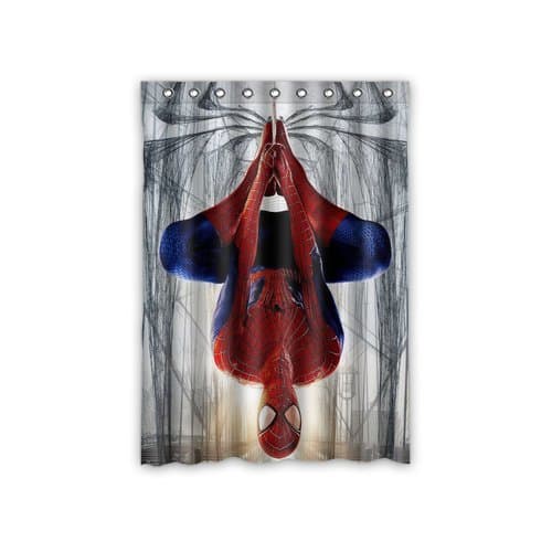 Personalized Custom Spiderman Window Curtains/Drape/Panels/Treatment Thermal Insulated Blackout Window Curtains 52" x 72" Inch