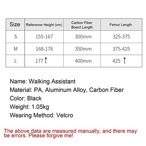 IINCOOY Lightweight Upright Walker, Bionic Body Power Walkers Mobility Walking Leg Training Aids Portable Mobility Walking Aids for Disabled Elderly (Color : Right, Size : S)