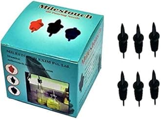 Milestouch Plastic Oil Dispenser Pourer/Bottle Pourers , 3 In, Black