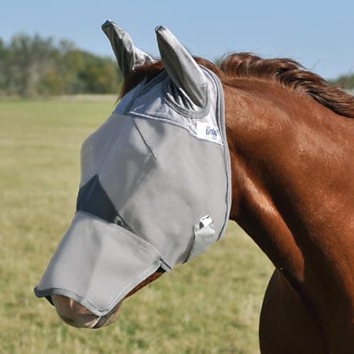 Cashel Crusader Fly Mask with Ears and Long Nose - Size: Ara