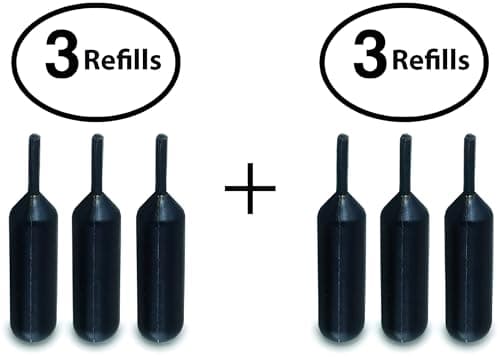 Vantamo Set of Two- 3-Pack Refills for Confidential Identity Theft Protection Roller Stamp Wide … (2 Refill Sets)