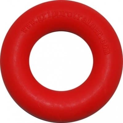 Grip Pro Trainer Resistance for Forearm Hand and Finger Strength, Red, 50-Pound