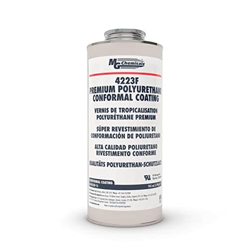 MG Chemicals Premium Polyurethane Conformal Coating, 945 mL Metal Can, Heat Cure Required,Clear,4223F-1L