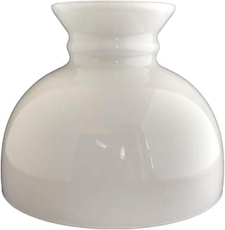 Aladdin Mantle Lamp Co. 10" diameter Glass Lampshade - M540 Opal Student Shade