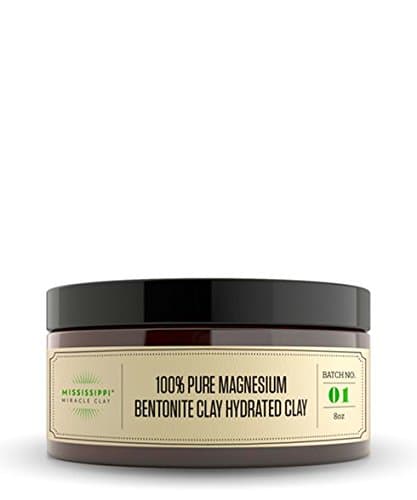100% Pure Magnesium Bentonite Clay Hydrated Clay, 8oz