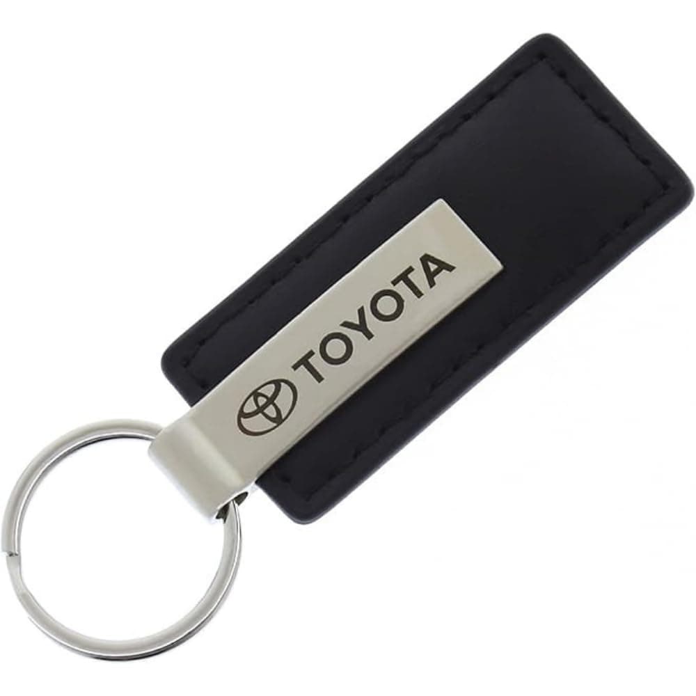 Toyota Black Leather Key Chain