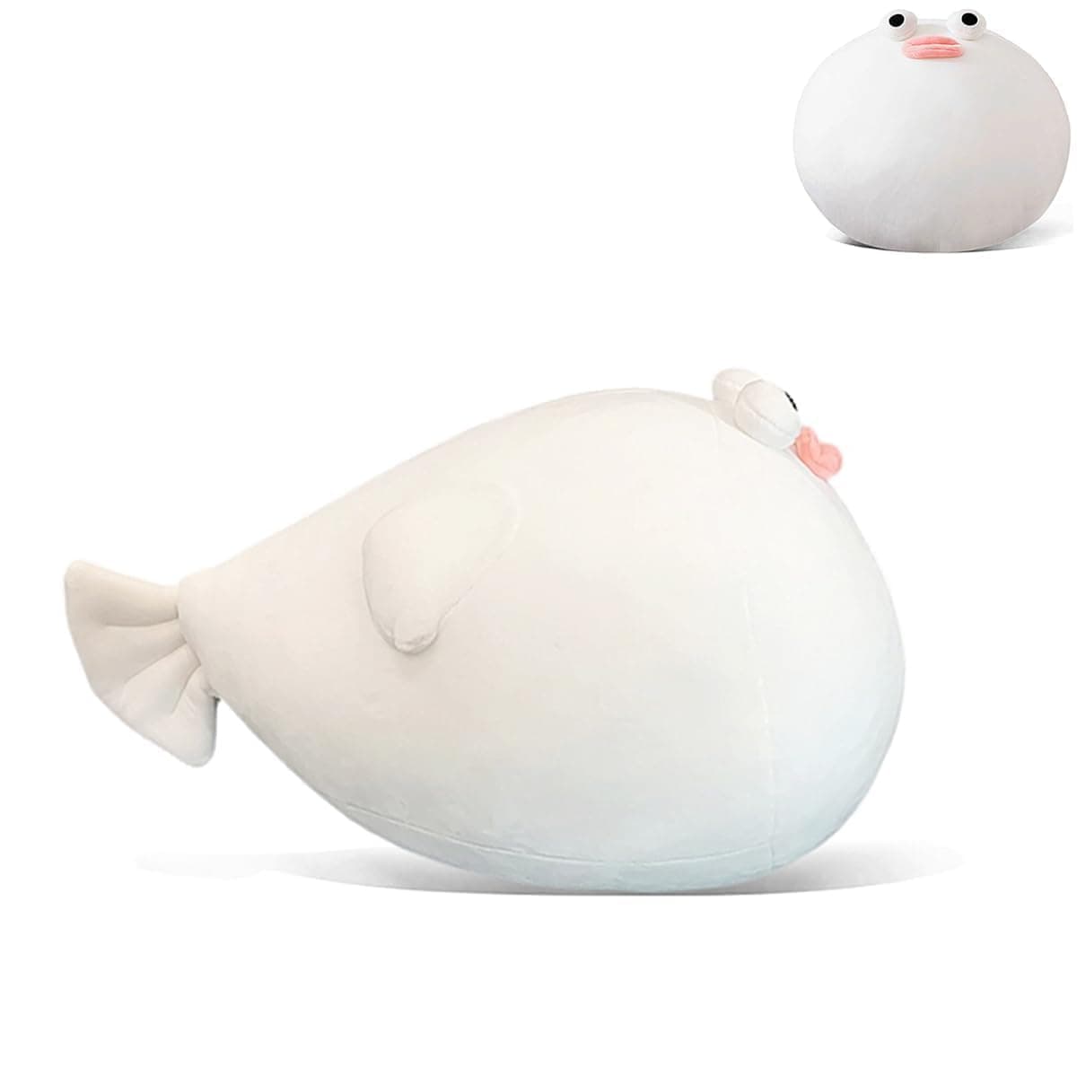 Puffer Fish Plush Pillow - 15.7 inch Puffer Fish Stuffed Animal Plush - Birthday for Girls Boys Adults