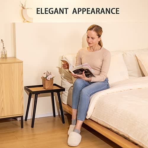 Zedesey Rattan Side Table