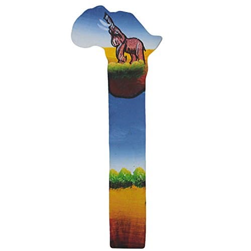 Hand Made Kenyan Leather Africa Elephant Bookmark