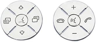 Car Steering Wheel Button Switch Trim Cover Sticker Compatible with Mercedes Benz R ML GL CLS SLK Class