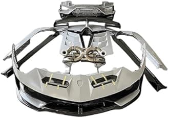 laiyonggr SVJ Semi Dry Carbon Fiber Body Kit Compatible For Lamborghini LP700-4 LP720 LP750 Aventador Front And Rear Bumpers Side Skirt Cover(Convertible wet)