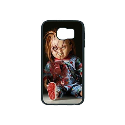 Charles Lee Ray Chucky Doll Samsung Galaxy S6 Case, Customized Black Silicone Rubber TPU back cover cell phones for Samsung Galaxy S6 Case,(Not Fit for Galaxy S6 Edge)