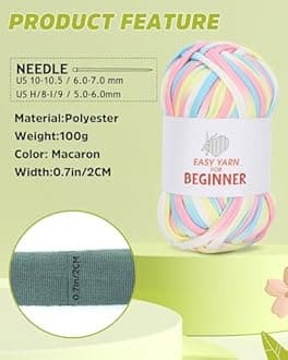 T-Shirt Yarn for Croheting Knitting - 2 PCS Chunky Thick Yarn for Bags Blanket Cushions Slippers Storage Baskets Projects, Fabric Yarn 100g×4 (3.5oz×4), DIY Handmade Knitting Gift