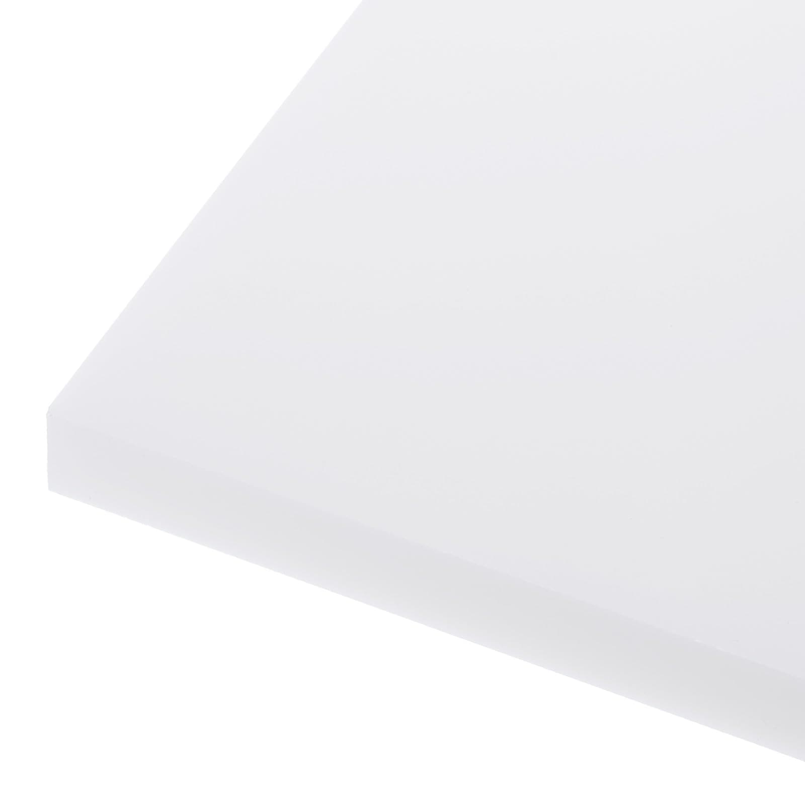 48" x 6" x 1/8" HDPE Plastic Sheet, High Density Polyethylene Sheet Cutting Board White Solid Block, [for DIY, Home Floor]