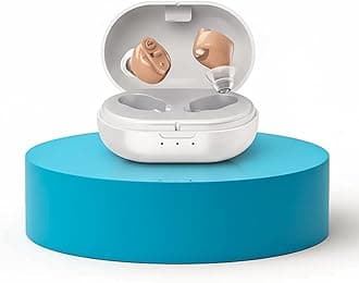 - Rechargeable Hearing Aid Machine For Ear Old Age | Ear Machine For Hearing Old Age | Invisible Ear Machine For Seniors | Hearing Aid For Old Age With Auto Noise Cancellation | Magnetic Charging Case | Free Dry Kit | 1 Year Warranty | 30H Battery