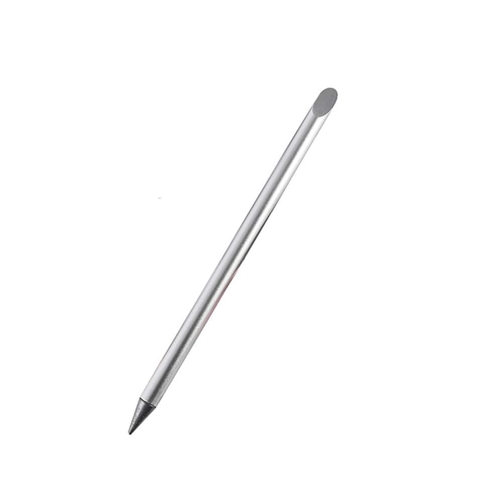 Designer Automatic Pencil, Everlasting Pencil, Metallic pencil, Ink-less Pen, In-erasable Pen, Creative Design (Silver)