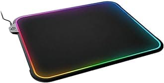 SteelSeries QcK Gaming Surface - Medium RGB Prism Cloth Mouse Pad of All Time - Optimized for Gaming Sensors