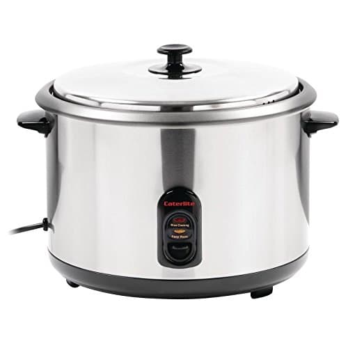 Caterlite Compact Electric Rice Cooker - Capacity: 10 Litre Cooked Rice (26 Portions)