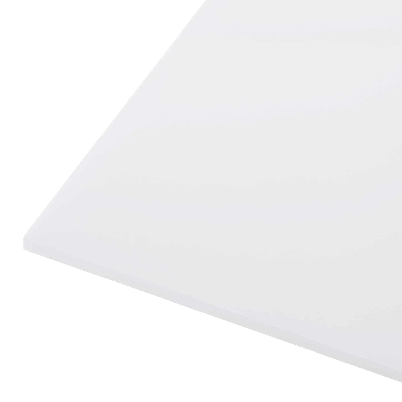 12" x 6" x 1/8" HDPE Plastic Sheet, High Density Polyethylene Sheet Cutting Board White Solid Block, [for DIY, Home Floor]