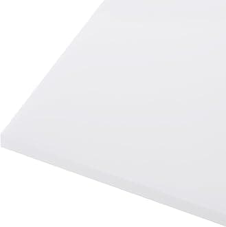 24" x 12" x 1/4" HDPE Plastic Sheet, High Density Polyethylene Sheet Cutting Board White Solid Block, [for DIY, Home Floor]