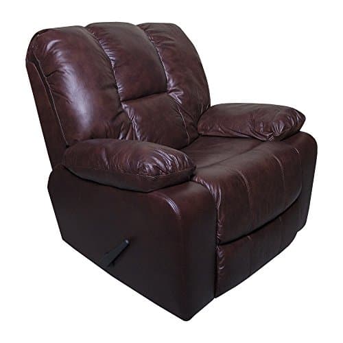 Leather Oversized Recliner, Ringo Chocolate