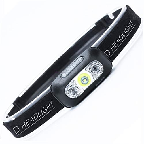 LED Headlamp Flashlight, Sensor Headlamp Rechargeable Headlamp 500 Lumens XPG2 Headlight for Running Biking Fishing Camping Hiking and Kids Headlamp with USB Charging Cable Waterproof Lightweight