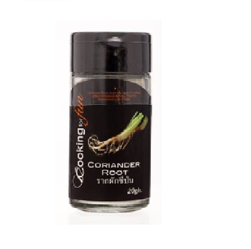 Coriander Root Powder; Cooking for Fun Brand Thai; Net Weight 20 G. Coriander Root Is Widely Used in Boiled, Grilled or Baked Dishes, or When Fermented with Meals.