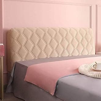 Headboard Covers Slipcover, Stretch Bed Headboard Covers, Small Square Jacquard Dustproof Protector Cover for Upholstered Headboard (Milk White, Queen Headboard Length ( Color : #61 , Size : 140cm/55i