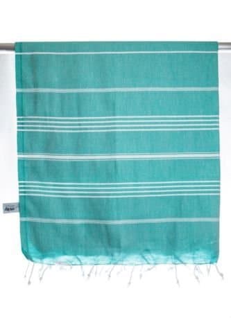 OVERSIZE 100 x 210 cm. Hammam Peshtemal Emerald Green White Woven by my Hamam, Sauna Towel Yoga Meditation Baby blanket wrap 100% Cotton, Hamam Turkish Towel, scarf, wrap, sarong
