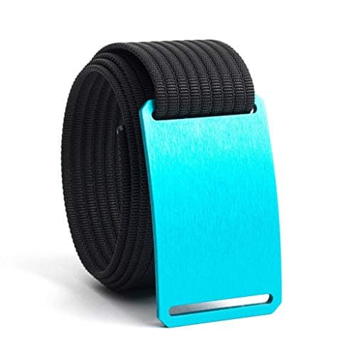 34 Inch Aurora Blue Belt Buckle w/Black Strap