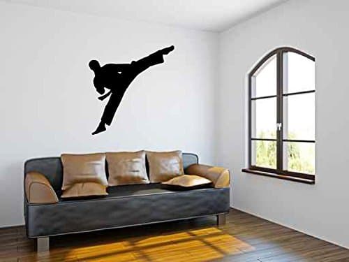Karate Kick Vinyl Wall Decal Sticker By LKS Trading Post