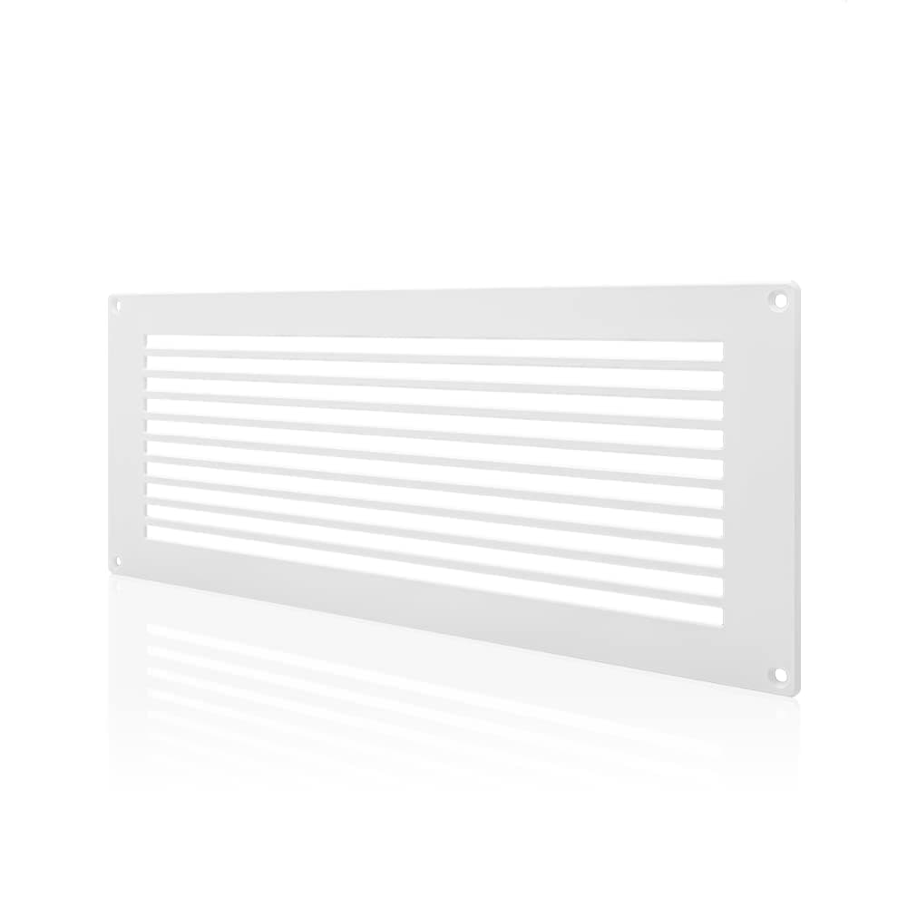 Passive Ventilation Grille 17", White, for PC Computer AV Electronic Equipment Cabinets, Rooms, and Closets