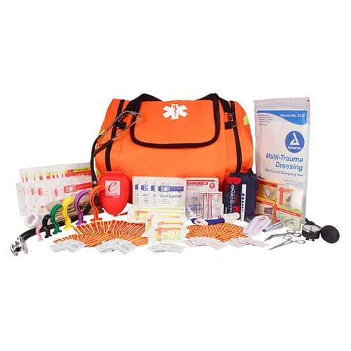 Dixie EMS Large Padded FIRE Rescue Trauma Bag- Orange