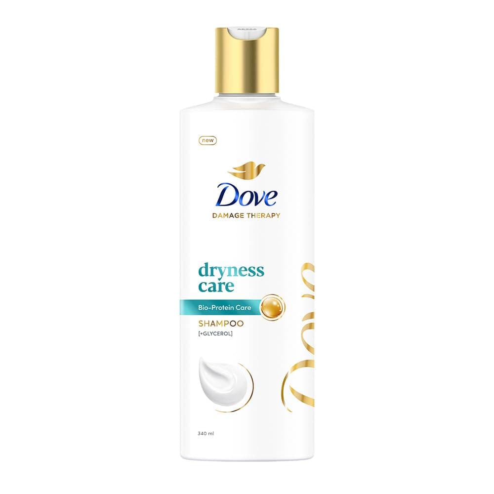 Dryness Care Shampoo 340 ml, With Pro-Moisture Complex for Dry Hair & Scalp, Gives Soft, Smooth, Damage Free Hair - Daily Shampoo for Men & Women