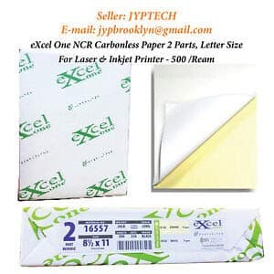 Carbonless Paper 2-part 1 Ream / 500 Sheets (250 Sets) Bright White / Canary 8 1/2 X 11 by Excel Glatfelter