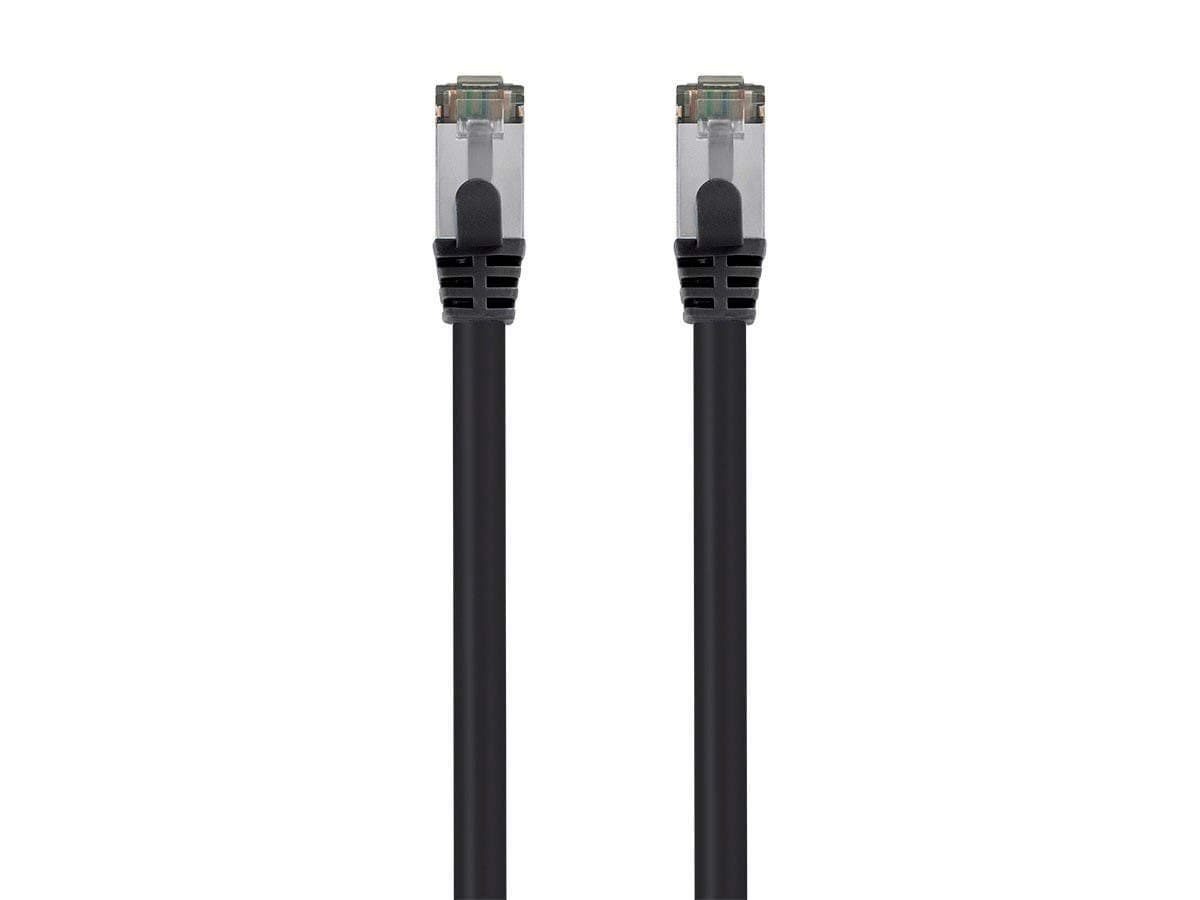 Monoprice Cat8 26AWG S/FTP Ethernet Network Cable - 3 Feet - Black, 2GHz, 40Gbps, 3dB Headroom, Pure Bare Copper, PVC - Entegrade Series