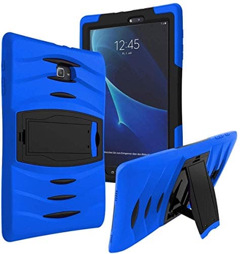 Ycxbox Samsung Galaxy Tab 3 Lite 7.0" T110,Rugged Kickstand Screen Protector Heavy Duty Kids Proof Protective Case Cover