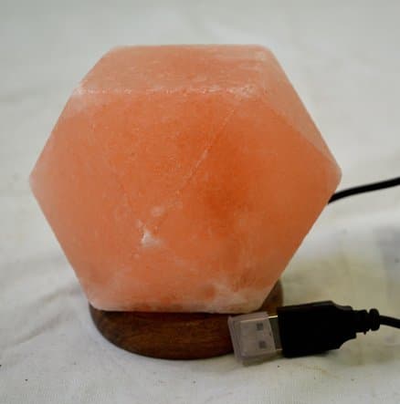 USB Himalayas Salt Lamp; Multi-Colour; Diamond; Power Supply Unit Included