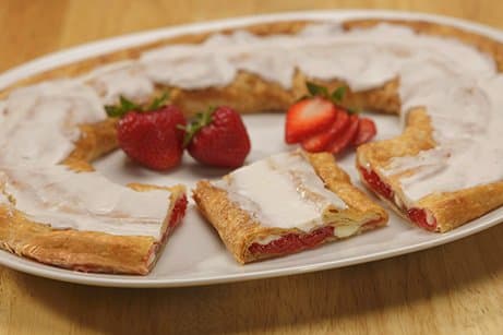 Strawberry Cheesecake Kringle-Racine Danish Kringles