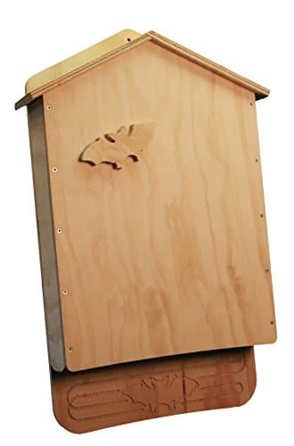 H4Bats Three Chamber Cold Weather Bat House Kit - BCI Certified - 28"x18"x4.5" - Easy to Assemble - Grooved Roosting Surfaces - Holds 200 to 300 bats - July temps lower than 85 deg.