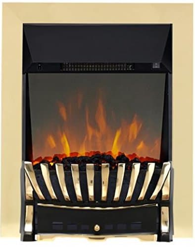 Eastleigh and LED Reflection Electric Inset - Brass/Black