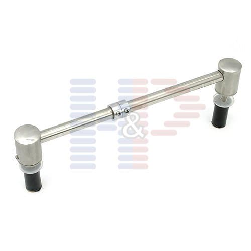 Celmac FBH11SS Top Fix Toilet Seat Hinge Pack, Stainless Steel